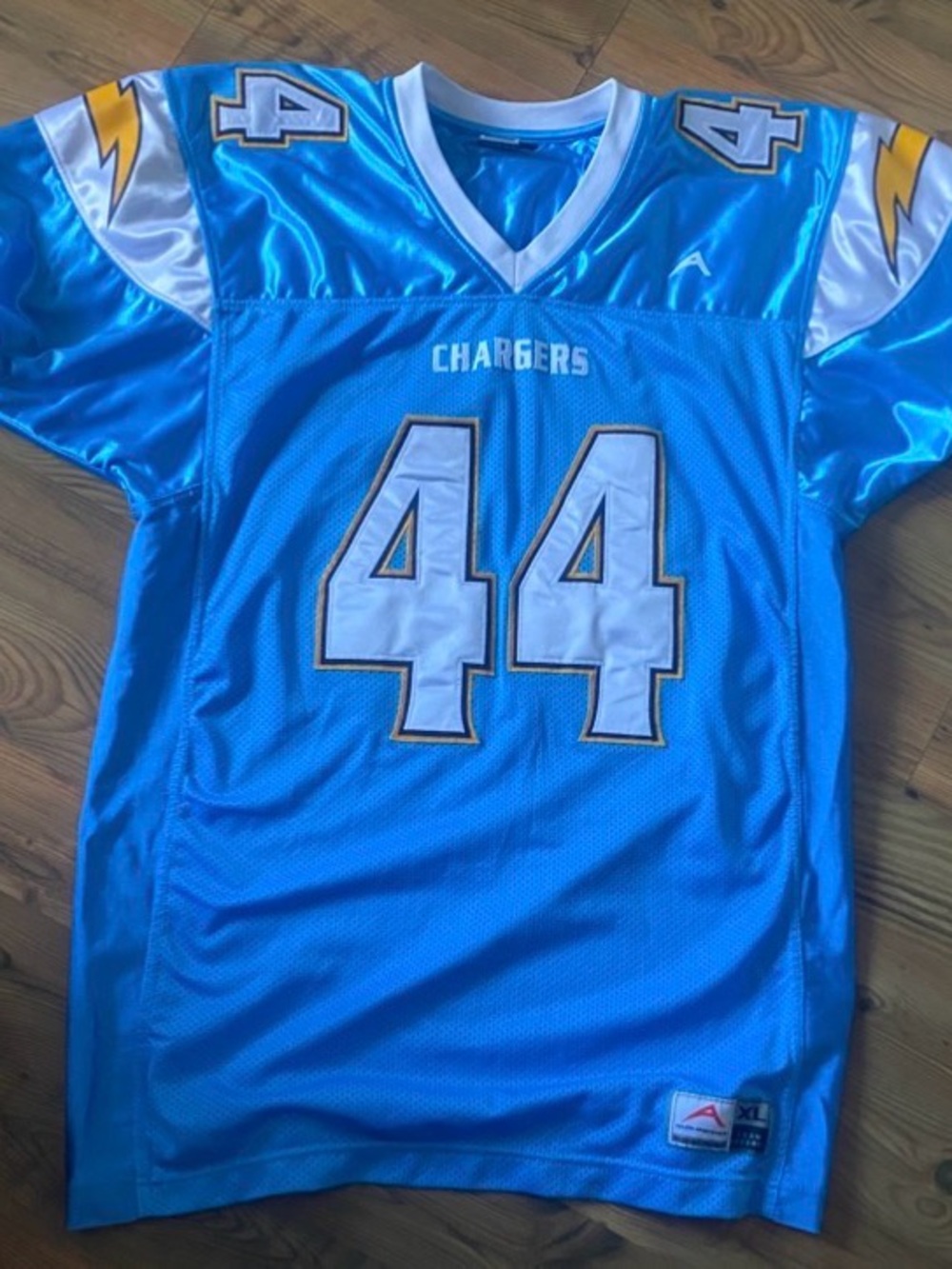 Chargers #44 Blue Men's Football Jersey